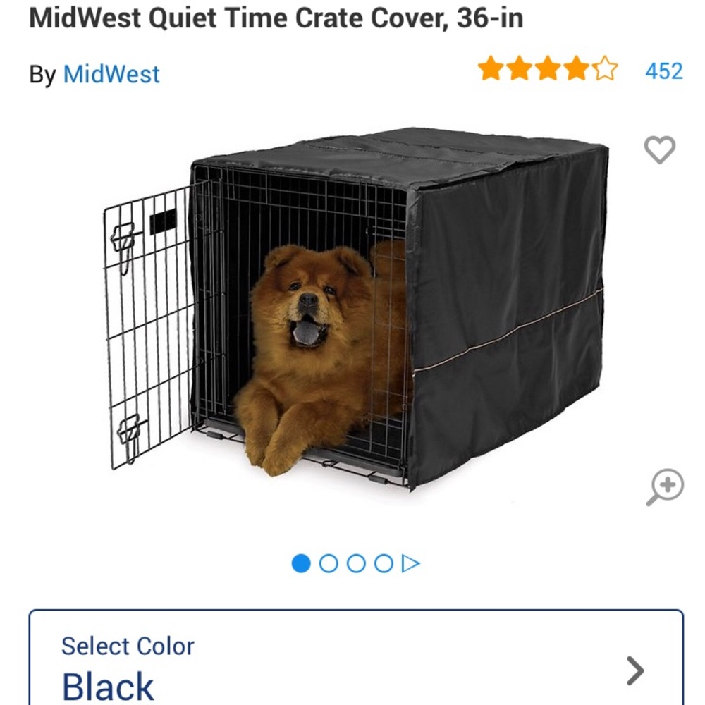 Dog crate cover, 36 inch large
